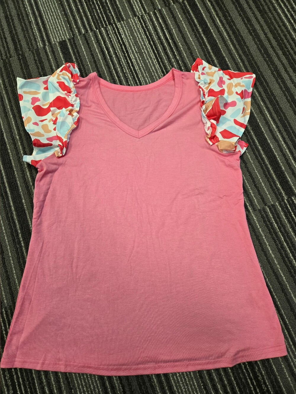 Ruffled Sleeve Blouse Sz Large